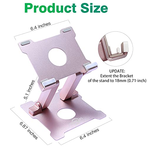 Kabcon Tablet Stand,?Updated? Adjustable Eye Level Aluminum Solid Desktop Stand Holder,Compatible With Ipad Series,Microsoft Sur