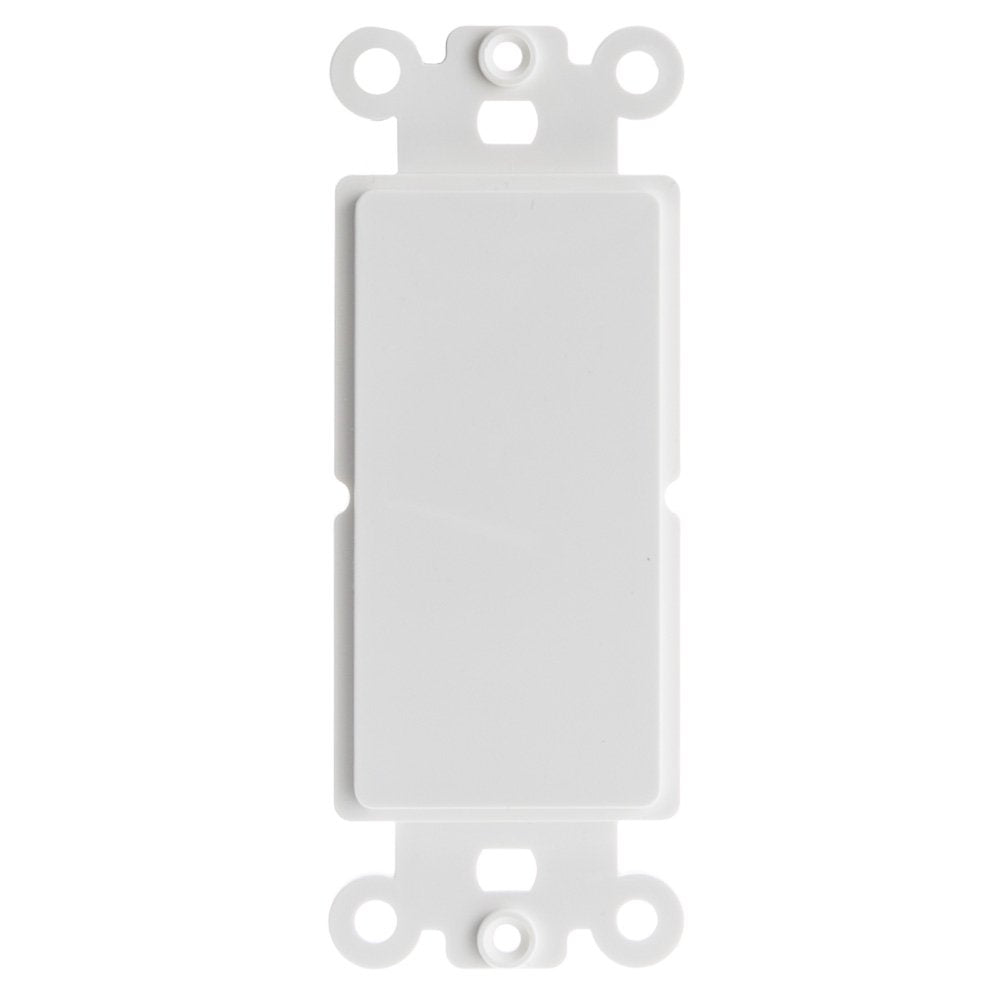 Decora Wall Plate Insert, White, Blank