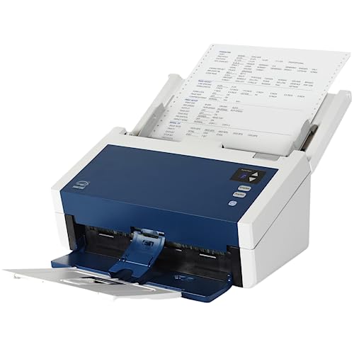 Visioneer Xerox Documate 6440 Duplex Document Scanner For Pc And Mac, Automatic Document Feeder (Adf), White & Navy (Xdm6440 U)