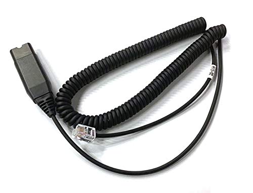 Ipd His 02 Headphone Cable Connector With Qd Headset Adapter And Rj9 Cord Jack Plugs Intended For Desk Phone Avaya Ip1608,1616,