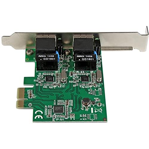 Startech.Com Dual Port Pcie Network Card   Low Profile   Rj45 Port   Realtek Rtl8111H Chipset   Ethernet Network Card   Dual Por