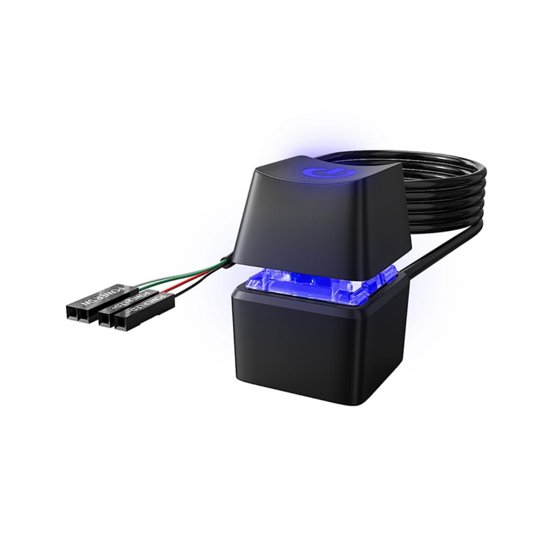 PC Power Button Extension, Computer Power Switch Button, Desktop On Off Control Adapter (5m)