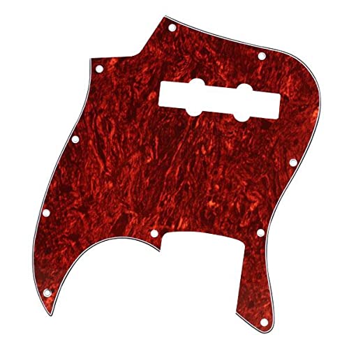 Atorse Red Tortoise Shell Pickguard 3 Ply For Jazz J Bass Guitar| Musical Instruments & Gear|Guitars & Basses|Parts & Accessorie