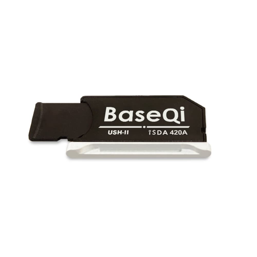 Baseqi Uhs-Ii Aluminum Microsd Adapter For 2021 M1 Macbook Pro 14 & 16    (Adapter, Silver)