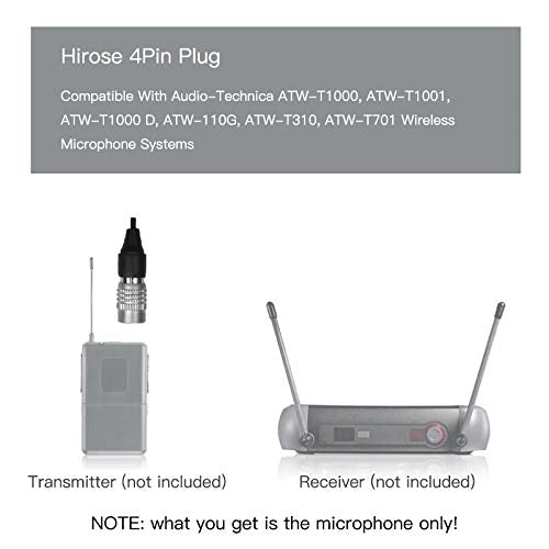 J K Mic-J 044 Lapel Microphone Lavalier Microphone Compatible With Audio Technica Bodypack Transmitter