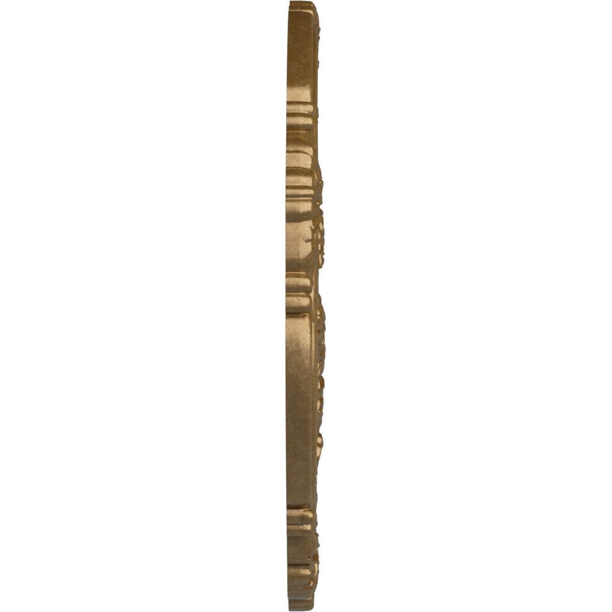 Ekena Millwork Cm26Atpas Attica With Rose Ceiling Medallion, 26''Od X 3 3/4''Id X 1 1/2''P, Hand Painted Pale Gold