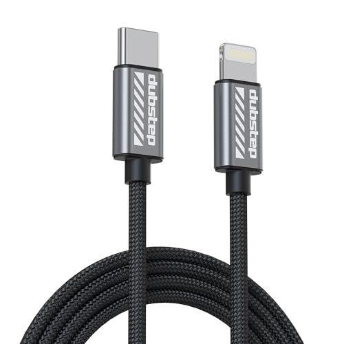Dubstep Blaze Flash 33W 1.25M TypeC To TypeL Data Fast Charging Nylon Braided Cable With Overheat Protection | 70K Insertion T