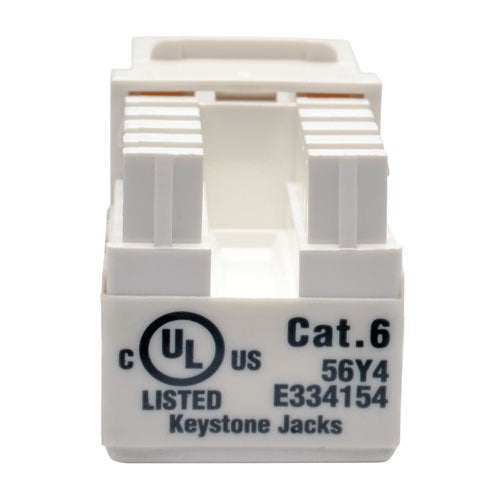 Tripp Lite Cat6/5E White Wallplate Keystone Jack, Punch Down/Rj45 F Taa Gsa (N238 001 Wh)