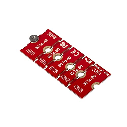 Acxico 2 Pcs M.2 Ngff Nvme Ssd 2230 2242 2260 2280 Length Extend Adapter Bracket Card Plate