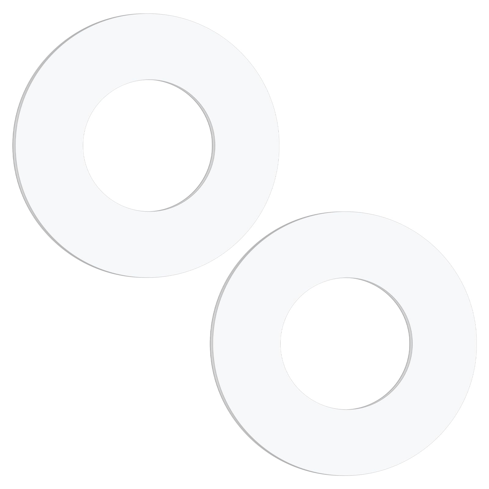 Chumia 2 Pcs 7-3/4 Inch Trim Rings Ceiling Medallions for Recessed Can Ceiling Light Medallion Home Improvement Decorative Steel
