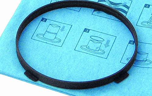 STANLEY 25-1201 Blue Reusable Filter with Clamp Ring for 1-5 Gallon Wet/Dry Vacuums, Compatible with SL18910P-3, SL18130