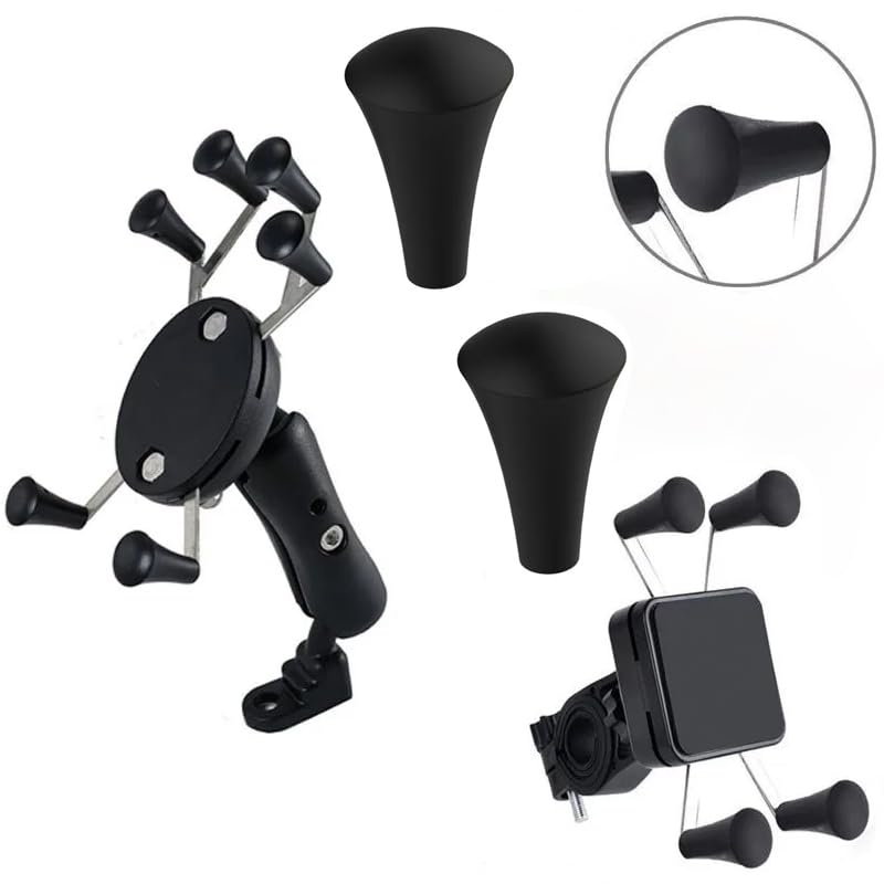 Thtrht 8 Pack Rubber Cap Silicone Tips Replacement Parts Piece For Ram X-Grip Mount Stand Phone Holder Tough-Claw Bicycle Motorc