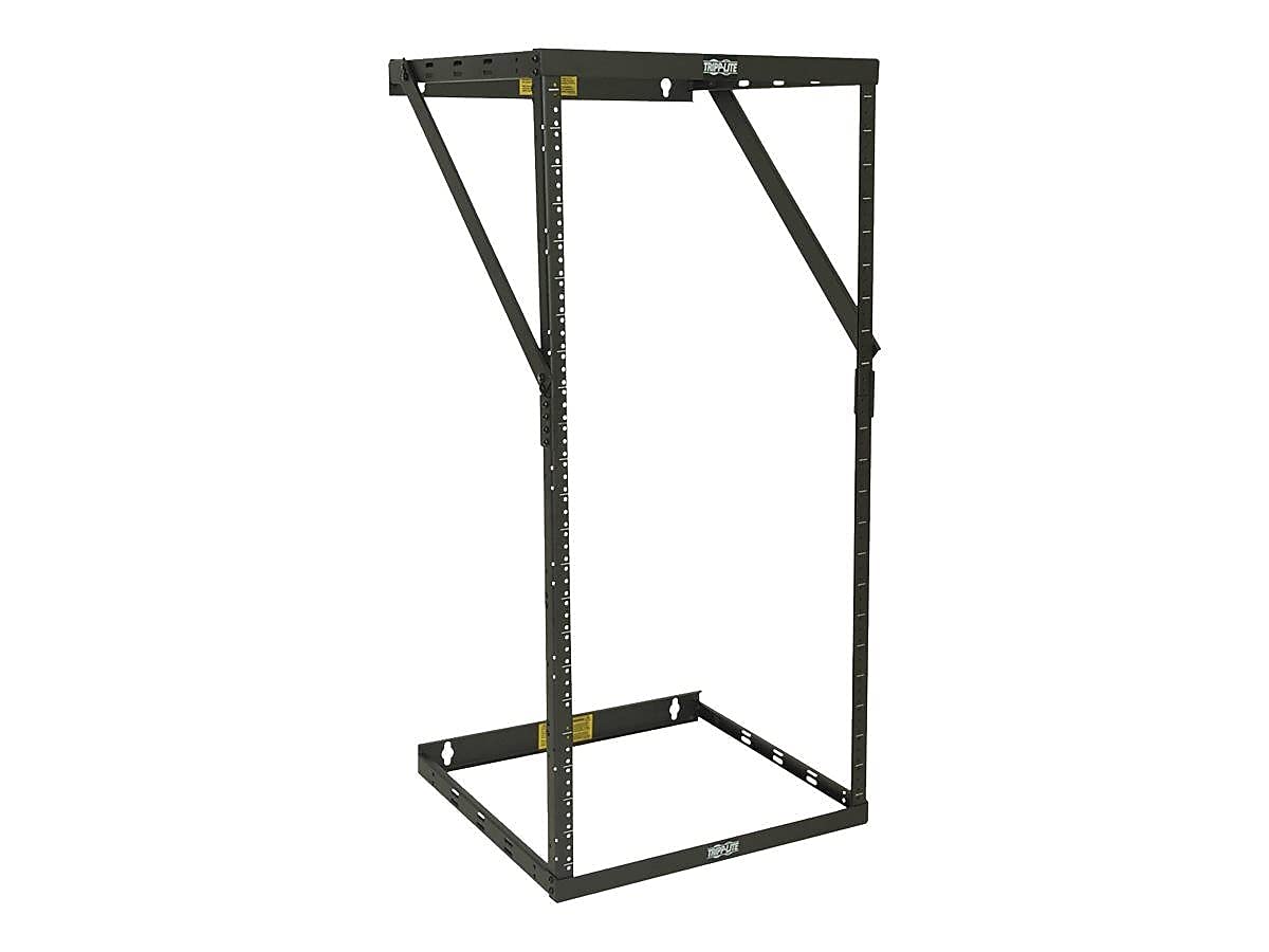 Tripp Lite 8U/12U/22U Expandable Wall-Mount 2-Post Open Frame Rack, Adjustable Network Equipment Rack, Patch Depth, 11.5 Deep (S