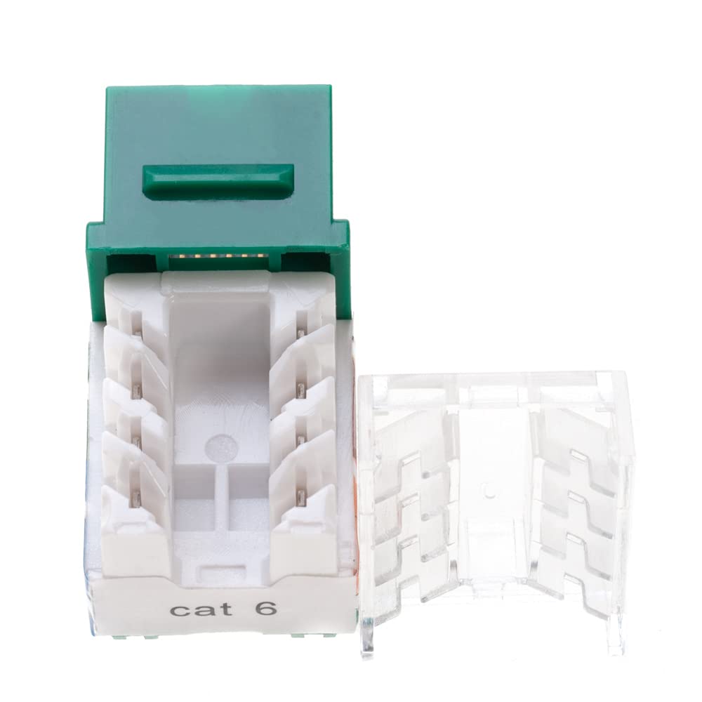 Satmaximum Cat5E Keystone Ethernet Wall Jack Punch Down Utp 45 Degree (Easier Termination Than 90 Degree), Rj45 Slim Profile Spe