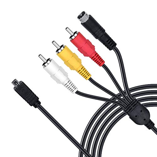 5 Feet Av A/V Audio Video Tv Out Cable Cord For Sony Camcorder Handycam Dcr Hc28/E Dcr Sx85/V/E/L Sx85/B/R And More Models