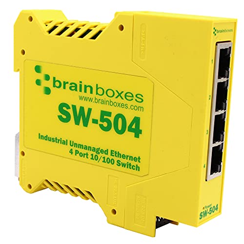 Brainboxes Switch   4 Ports   Din Rail Mountable (Sw 504)