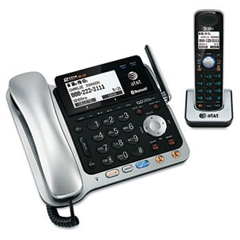 Atamp;T Tl86109 Two Line Dect 6.0 Phone System W/Bluetooth Headset Amp; Hearing Aid Compatible