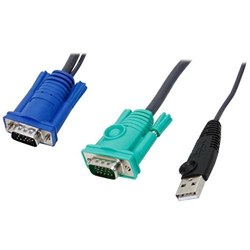 Aten Usb Kvm Cable, Sphd 15 Male To Vga And Usb A 2L5203U, 10 Feet