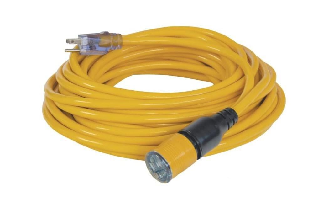 Dewalt 50 Foot Extension Cord Lighted Click To Lock 10/3 Sjtw   Heavy Duty Outdoor, Waterproof, Weatherproof, Heat & Corrosion R