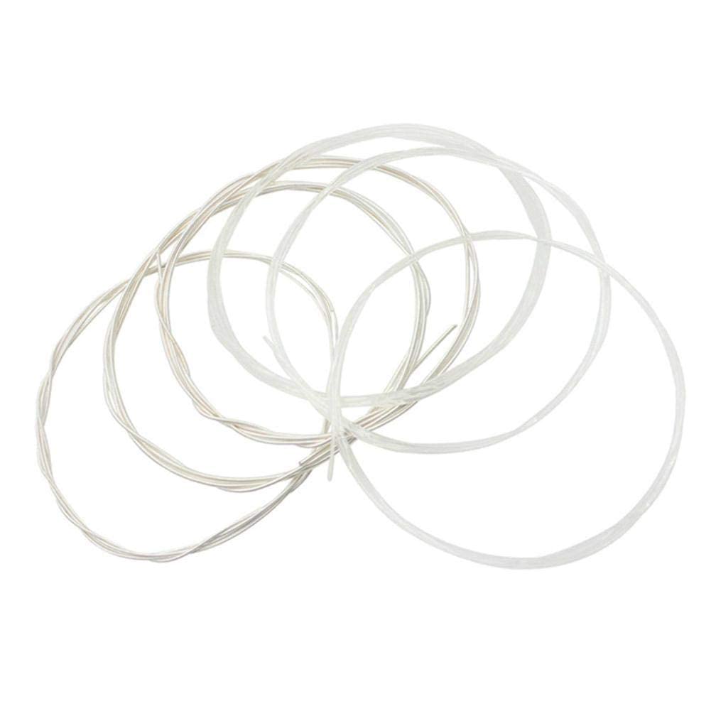 6Pcs/Set Folk Guitar String Replacement Parts Acoustic Guitar Nylon Core Strings Kit Musical Instrument Accessories Performance Accessories Performance Accessory