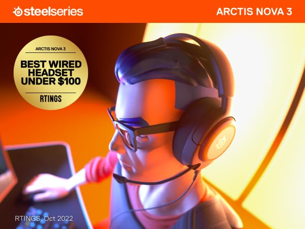Steelseries New Arctis Nova 3 Multi Platform Gaming Headset   Signature Arctis Sound   Clearcast Gen 2 Mic   Pc, Ps5/Ps4, Xbox S