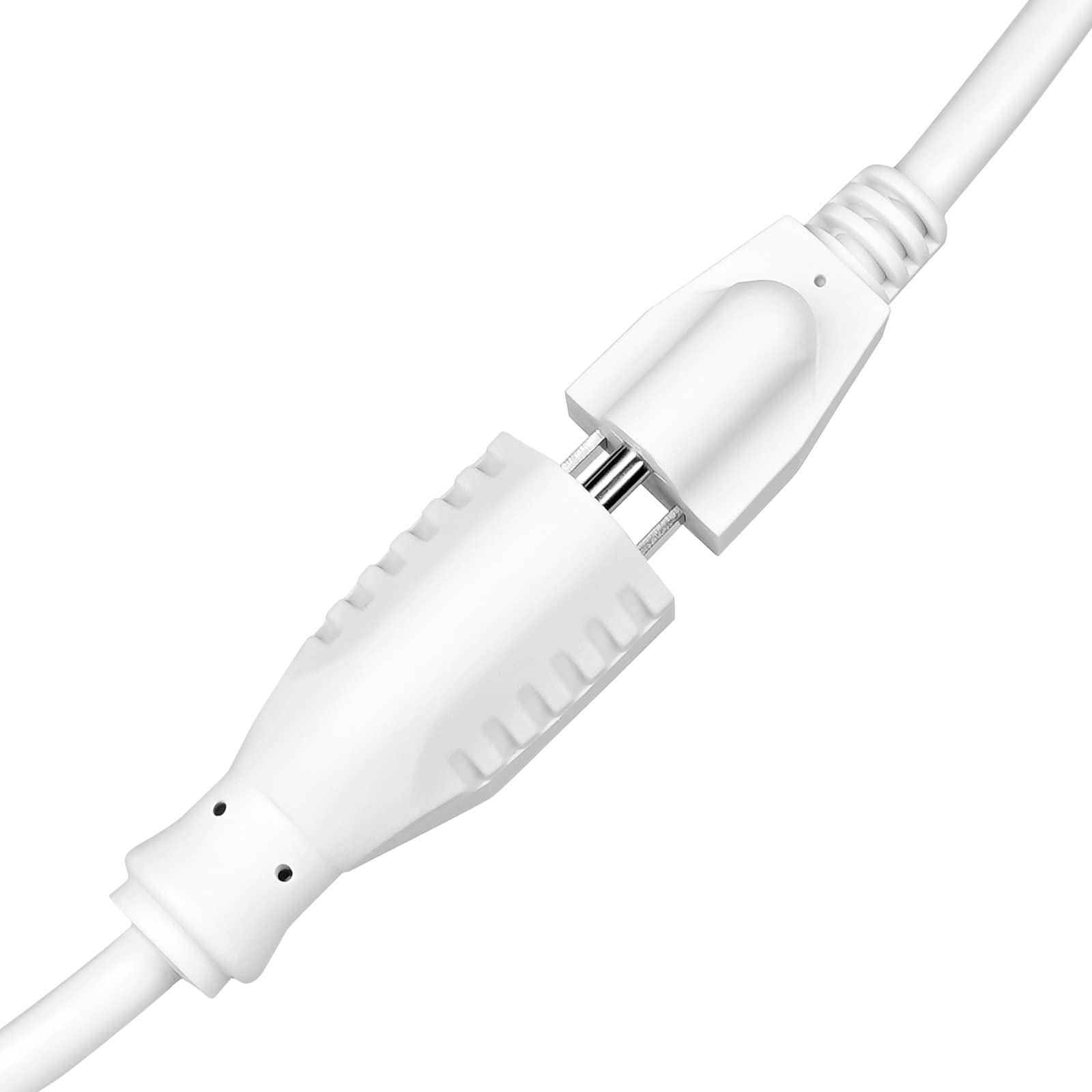 Tpltech Indoor Outdoor White Extension Cord 25 Ft Waterproof, Heavy Duty 16 Awg Extension Cable Perfect For Home/Office Use 3 Pr