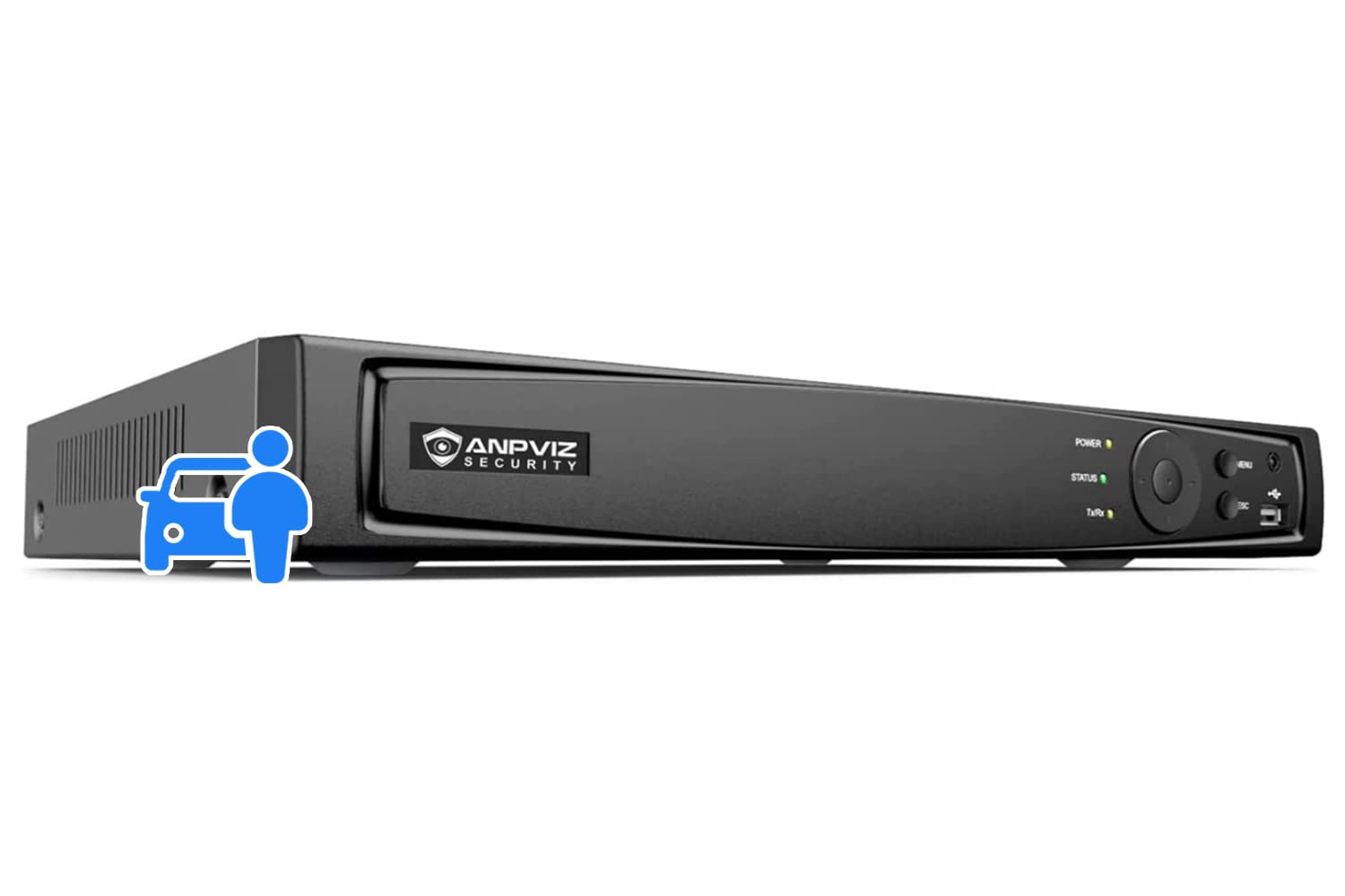 ?Upgrade To Nvr4.0? Anpviz 8Ch 4K Poe Nvr Poe Network Video Recorder, Ip Home Security Camera System Video Recorder H.265+, Guarding Vision App, Up To 8Tb Hdd(Not Included Hdd)