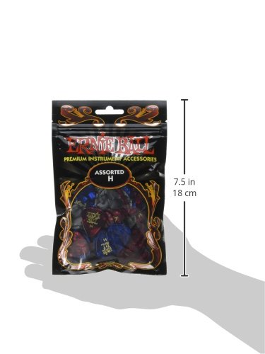 Ernie Ball Guitar Picks, Heavy, Assorted Colors, 144 Pack (P09129)