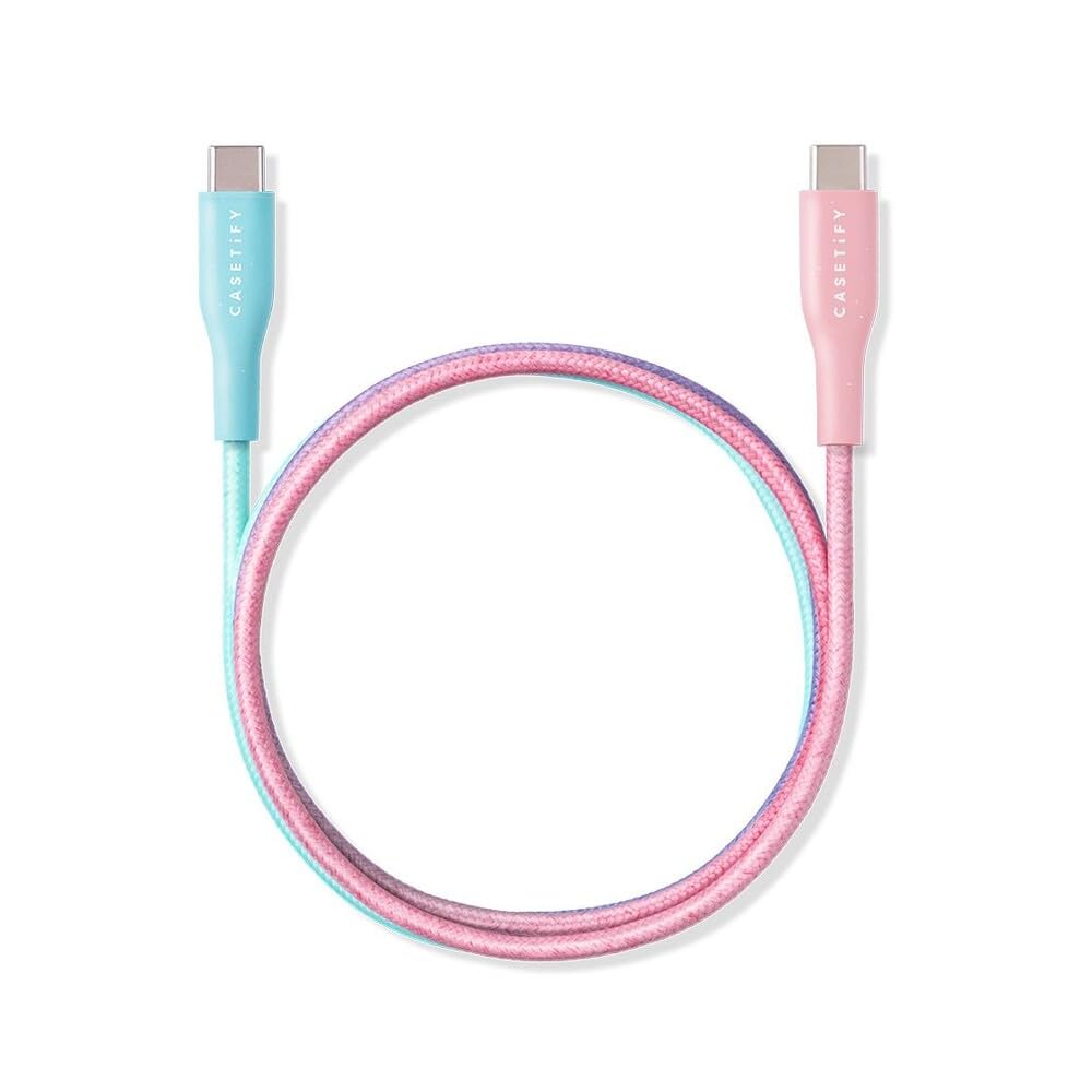 Casetify Powerthru Usb C To Usb C Cable (1M/3.3Ft)   Cotton Candy