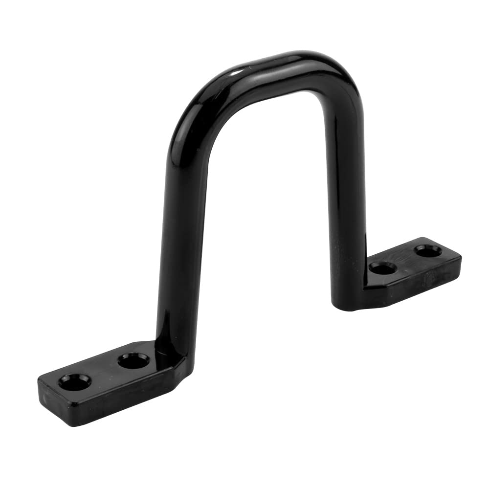 Construct Pro Plastic D Rings 2.25 Inches X 2 Inches, Pack Of 10   Black, Non Conductive Plastic, Versatile Mount