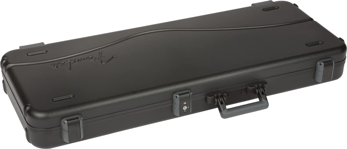 Fender Stratocaster Hard Case With Tsa Lock, Telecaster Guitar Case, Deluxe Molded, Black
