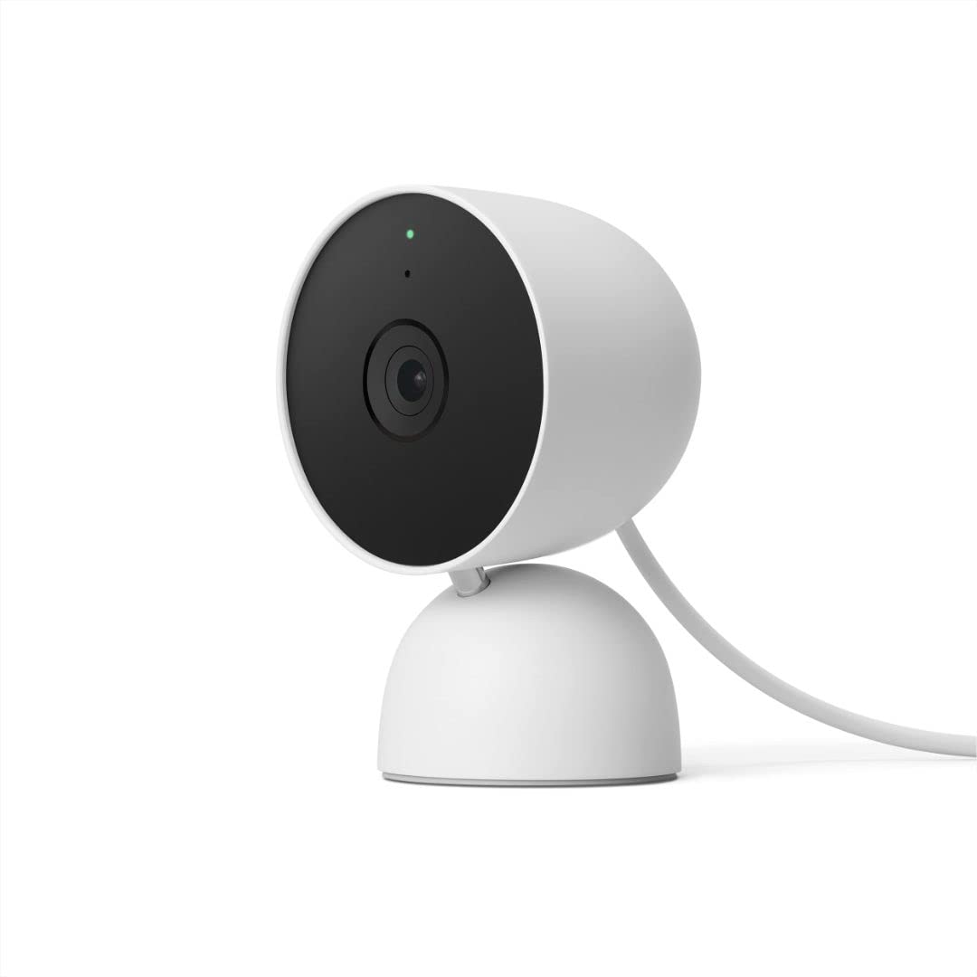 Google Indoor Nest Security Cam 1080P (Wired)   2Nd Generation   Snow