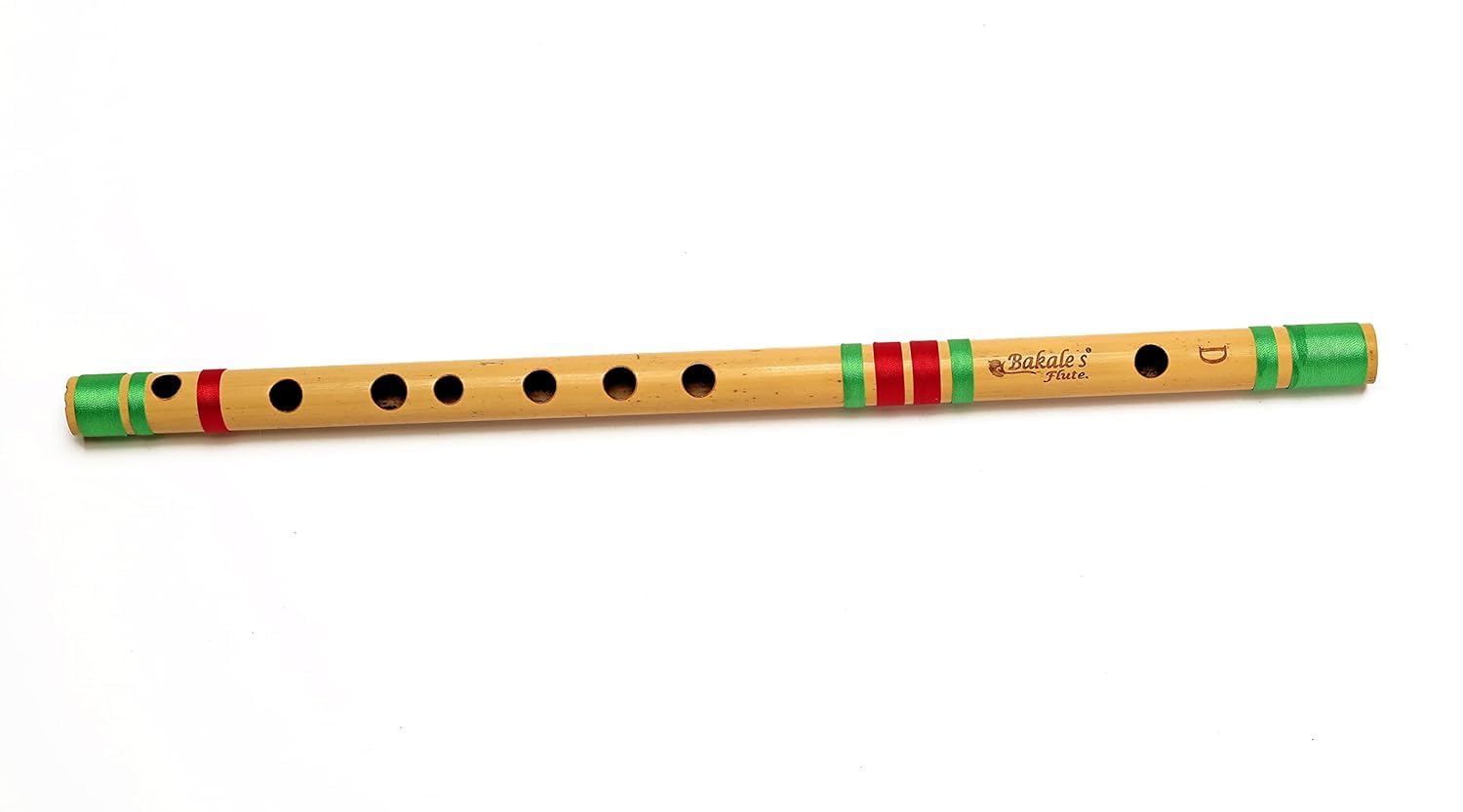 Bakale Flutes D Medium Bansuri Flute Left Handed 18 Inch 440Hz