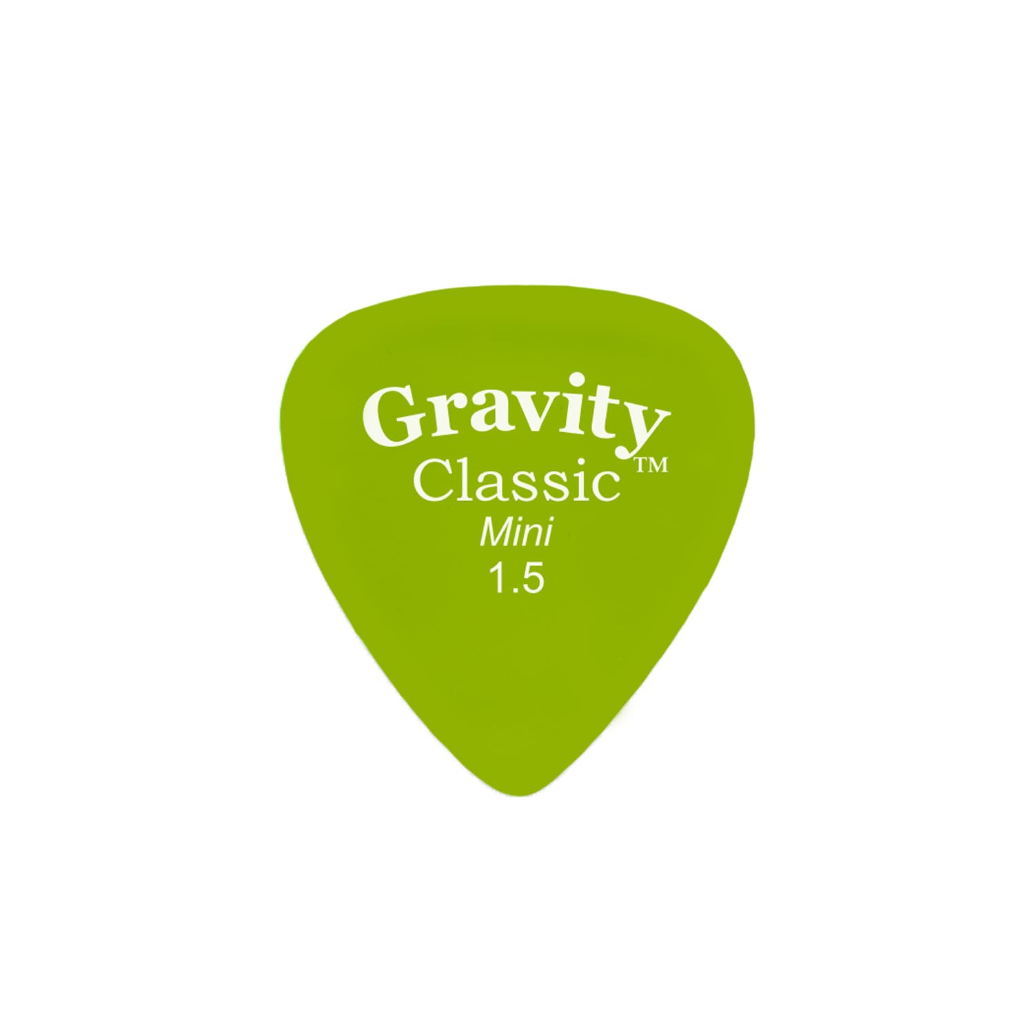 Gravity Picks Classic Guitar Pick   1.5Mm Fluorescent Green  Polished