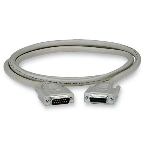Black Box Serial Cable - DB-15 (M) to DB-15 (F) - 5 ft - thumbscrews