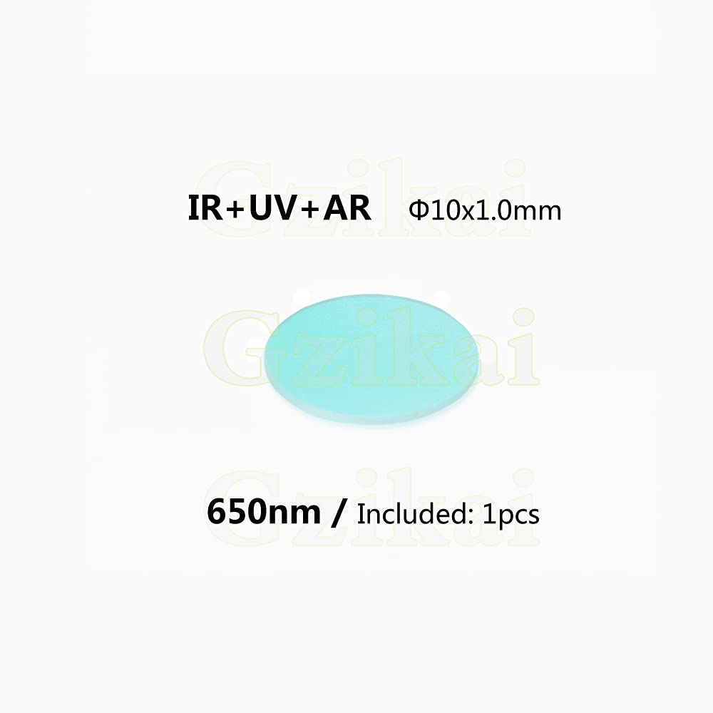 Gzikai 650Nm 10Mmx1Mm Uv Ar Ir Cut Filter Ar/Ir Optical Blocking Glasses Filter For Camera Camcorder Lens
