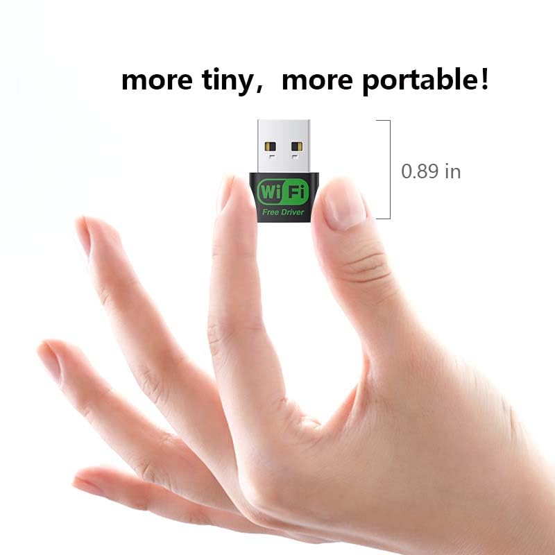 Usb Wifi Adapter, Plug N Play, Built  In High  Gain Antenna, Usb Adapter Suitable For Pc Desktop Laptop Windows11/10/8/7/Xp.