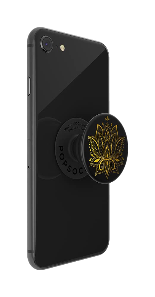 Popsockets Phone Grip With Expanding Kickstand, Mandala Popgrip   Golden Prana Black