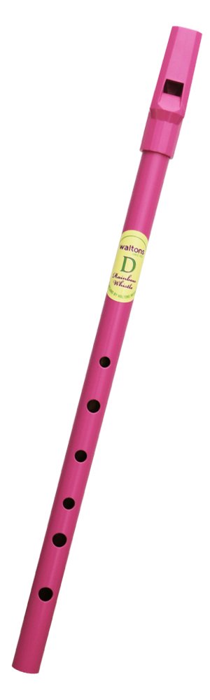 Waltons Pink Whistle Tube   Fun & Colorful Tin Whistle   Key Of D   Irish & International Instrument   Perfect For Beginners