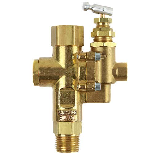 Air Compressor Pilot Check Valve Unloader Combination Gas Discharge 95 125 1/2'' Fpt Top Inlet X 1/2'' Mnpt Outlet For Gas Compr