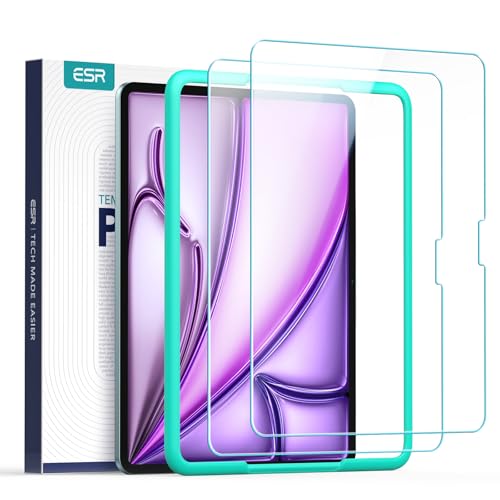 Esr 2 Pack Screen Protector For Ipad Air 13 Inch M3/M2 (7Th/6Th Generation, 2025/2024), UltraHard Tempered Glass Film Guard Wit