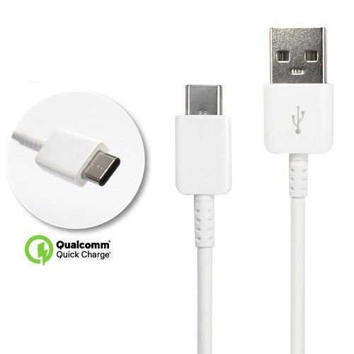 Authentic Galaxy Book 10.6 Inch Usb To Type C Charging And Transfer Cable. (White / 3.3Ft)