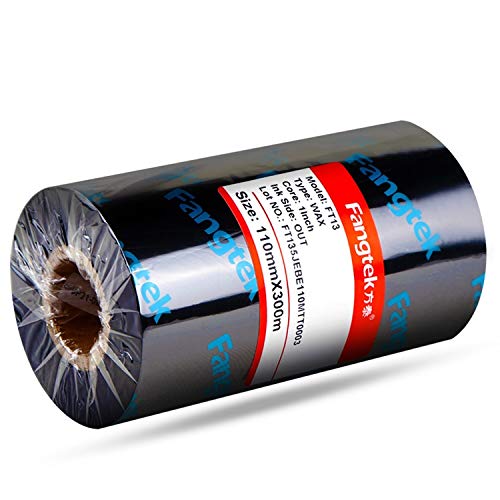 4.33'' X 984' (110Mm X 300M) Thermal Transfer Wax Resin Ribbon For Label Tag Barcode Printing For Zebra,Tec,Datamax,Etc.