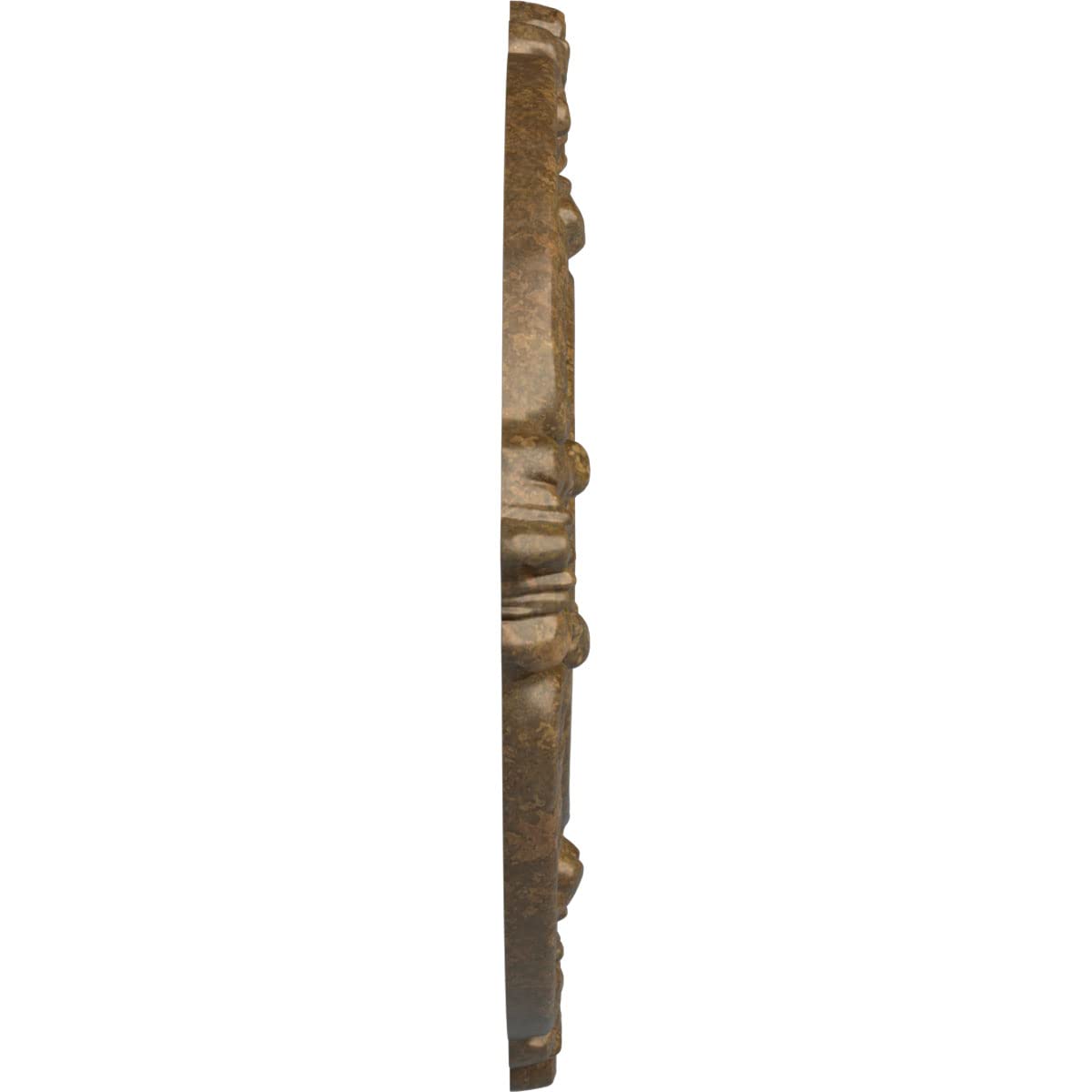 Ekena Millwork Cm09Bnrzs Benson Ceiling Medallion, 9''Od X 4 1/8''Id X 5/8''P, Hand Painted Rubbed Bronze