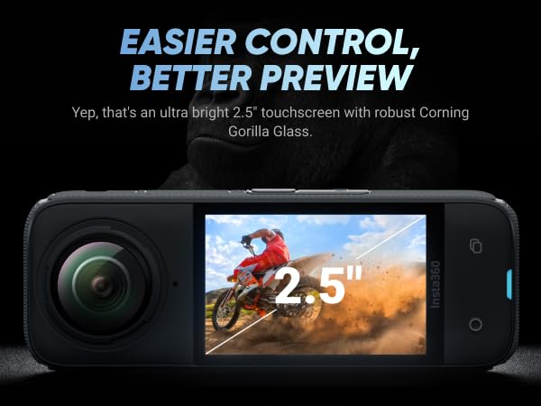 Insta360 X4 Motorcycle Bundle- 8K Waterproof 360 Action Camera With 1/2 48Mp Sensors, 5.7K 360 Hdr Video, |Includes Motorcycle B