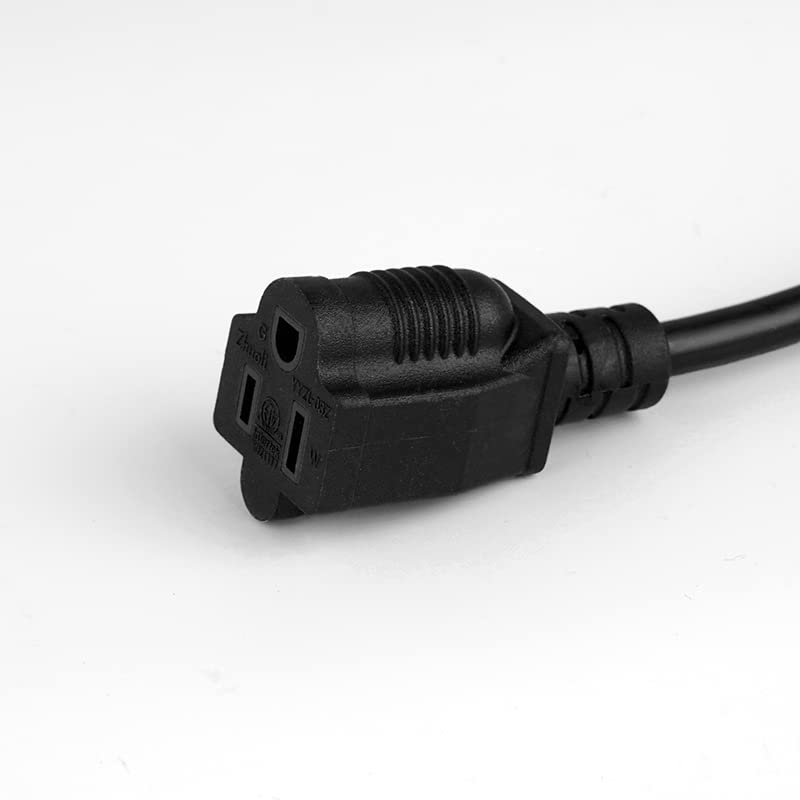 2 Pack 15Ft Extension Cord Outdoor Belllights 16 Sjtw Awg Heavy Duty Power Cord 3 Prong, Nema 5 15P To Nema 5 15R, Power Cable F