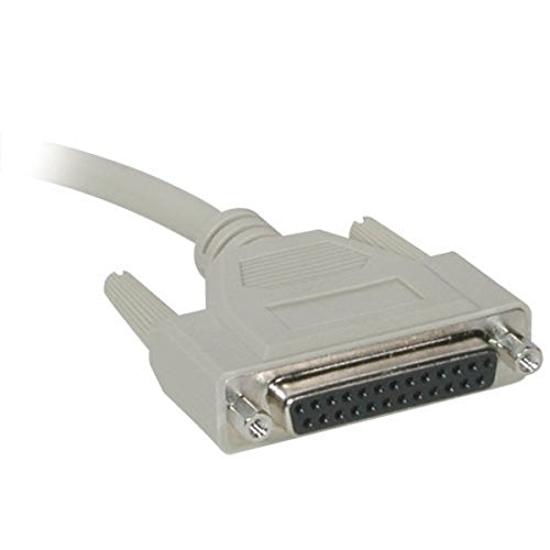 C2G 02654 Db25 M/F Serial Rs232 Extension Cable, Beige (3 Feet, 0.91 Meters)