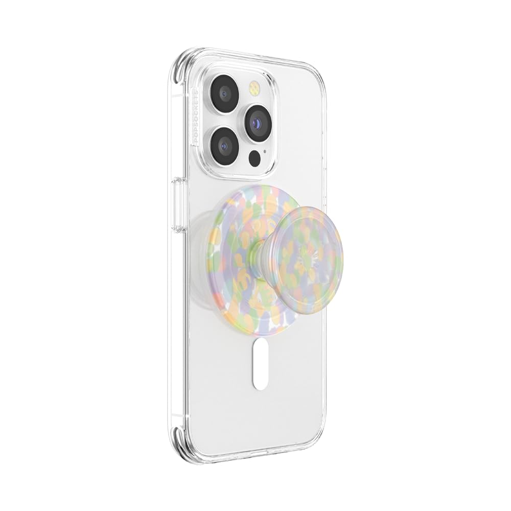 Popsockets Round Phone Grip Compatible With Magsafe, Adapter Ring For Magsafe Included, Phone Holder, Wireless Charging Compatib