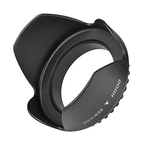 52Mm Tulip Flower Lens Hood For Nikon Z5 24 50Mm, D3100, D3200, D3300, D5100, D5200, D5300, D5500 With 18 55Mm Vr Ii Lens, Canon