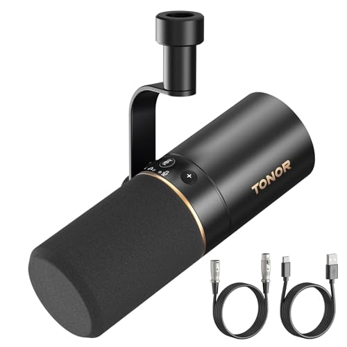 Tonor Dynamic Microphone, Usb/Xlr Pc Microphone For Podcast, Recording, Live Streaming & Gaming, Xlr Cardioid Studio Mic Music V